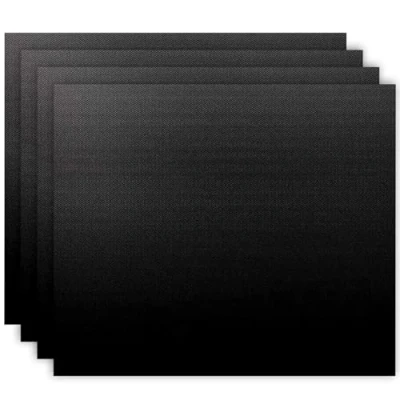 Image of SPARES2GO Oven Liner Non Stick (4 Pack) Large Universal Teflon Baking Mat Bottom Cooker Protector Heavy Duty Clean Fan Assisted Liners (40 x 50 cm)