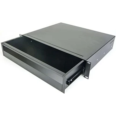 Image of Adam Hall 19&quot; Parts 874 E 02 A ERGO Aluminium Rack Drawer 2 U