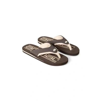 Image of Animal Jekyl Mens Flip Flops Slip on, Lightweight &amp; Comfortable Footwear with Soft Padded upper Straps Best for Spring Summer Outdoors Brown Adult Shoe Size 12