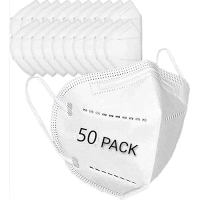 Image of FFP2 Masks, Disposable / KN95 Face Mask, 5 Layer Filtering Masks EN149: 2001 + A1: 2009 Mouth and Nose Protection (50)