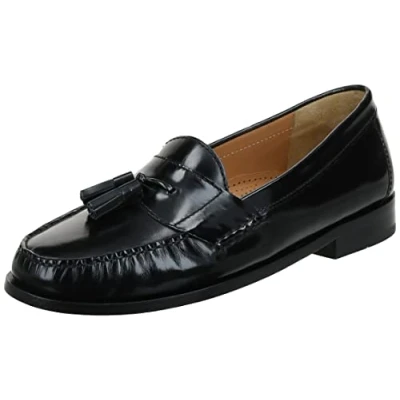 Image of Cole Haan Men&#039;s Pinch Tassel Loafer, Black, 11 UK