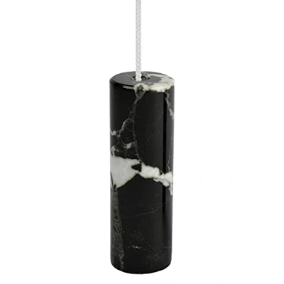 Image of Himalayan Marble Cylindrical Light Pull Black