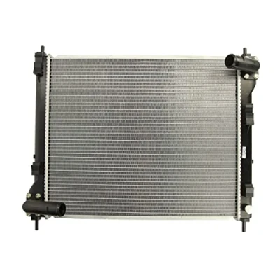 Image of R14127 Engine radiator NISSENS 67370 Aluminium 508mm 428mm 26mm without gasket/seal expansion tank, frame Brazed cooling fins