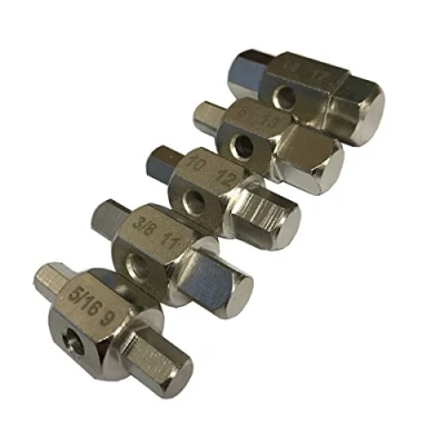 Image of 5 Piece Sump Drain Plug Key Set Axle Oil Draining Keys