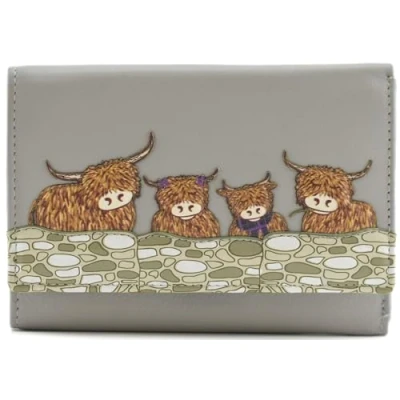 Image of Mala Leather Bella Collection Purse RFID Blocking 3639_33 Grey