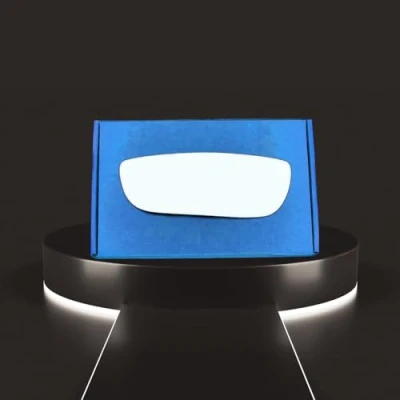 Image of Wing Mirror Glass Left Compatible with Maxus Deliver 9 2020 onward STICK ON Passenger Near Side Blind Spot