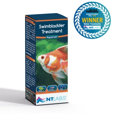 Image of NT Labs Aquarium Swimbladder Treatment, Tropical and Coldwater Medicine, Treatment for Internal Bacterial Infections, Treats fish buoyancy stability issues (250 ml)