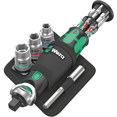 Image of Wera 8009 Zyklop Pocket Set Imperial 2, Black Green