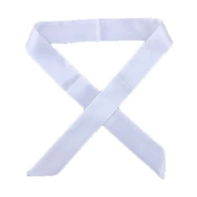 Image of B HOT 2Pcs Faux Silk Scarves Womens,Neck Head Scarf Fashion Bag Handbag Handle Ribbon Band Hair White