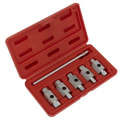 Image of Sealey Drain Key Set 6pc Double End