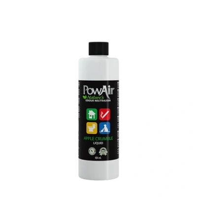 Image of PowAir Liquid Natural Odour Neutraliser Apple Crumble Fragrance Versatile Control for Home, Car, Pets Ideal Cleaning Solutions, Sprayers, Diffusers (464ml)