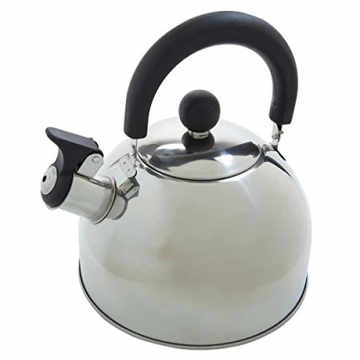 Image of Regatta 2 Litre Stainless Steel Whistling Kettle Camping Mens