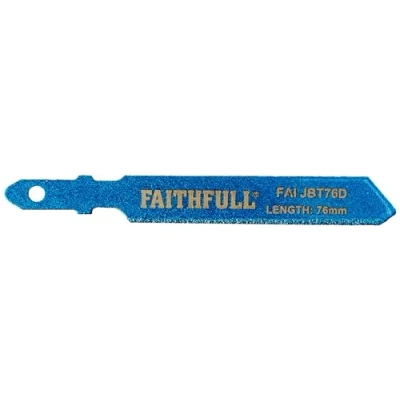 Image of Faithfull JBT76D Jigsaw Blade Diamond Grit 76mm
