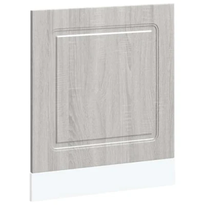 Image of vidaXL Dishwasher Panel Kalmar Grey Sonoma 60x1.5x67 cm Engineered Wood