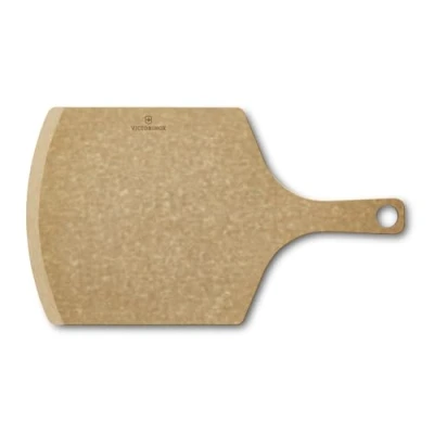 Image of Victorinox Pizza Peel, Chopping Board, Paddle with Handle, Small (43.2 x 25.4 0.5), Durable, Dishwasher Safe, Brown