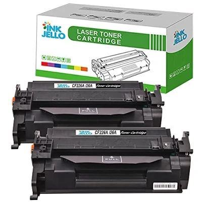 Image of InkJello Compatible Toner Cartridge Replacement for HP LaserJet Pro M402d M402dn M402dw M402n MFP M426dw M426fdn M426fdw CF226A (Black, 2 Pack)
