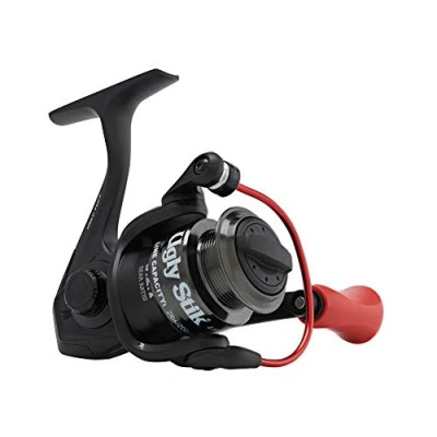 Image of Ugly Stik Tuff Spinning Reel, Size 25, 5 Stainless Steel Ball Bearing System, Oil Felt Front Drag Drag, Max of 16.5lb I 7.5kg, Black