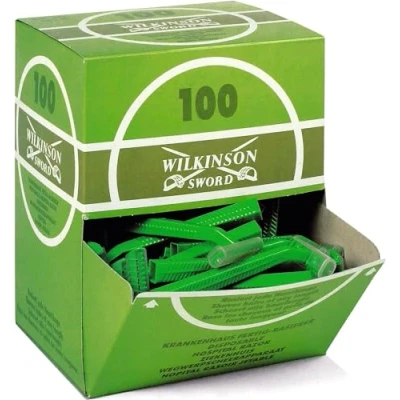 Image of Wilkinson Sword Hospital Disposable Razor Single Blade Designed for Pre Operative Use x 100