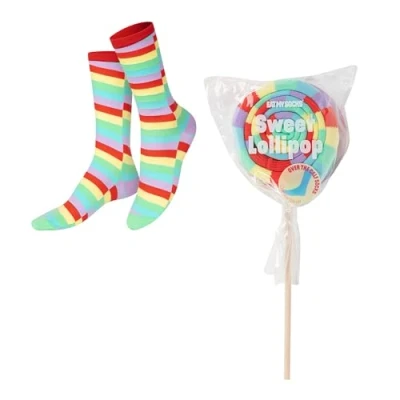 Image of EAT MY Socks 1 Pair Sweet Lollipop One Size