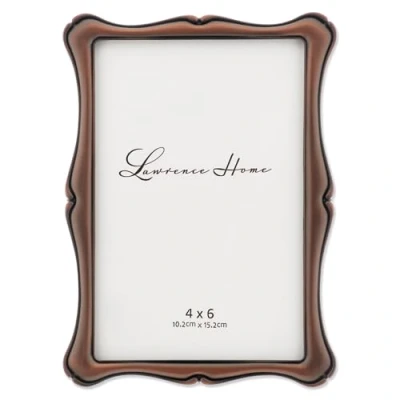 Image of Lawrence Frames 4x6 Oil Rubbed Bronze Romance Picture Frame
