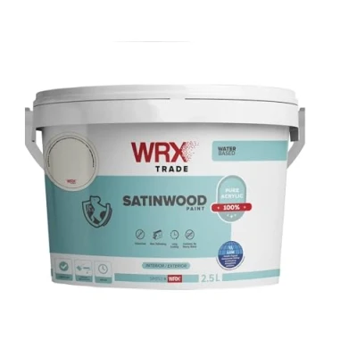 Image of AKCALI WRX Trade Satinwood Paint Brilliant White Water Based (2.5L) SW2.5L