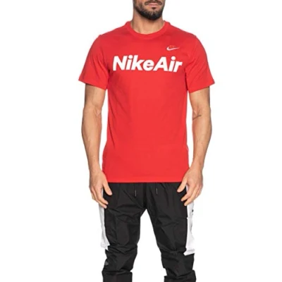 Image of Nike M NSW Air Ss Tee T Shirt University Red/(White), X Small