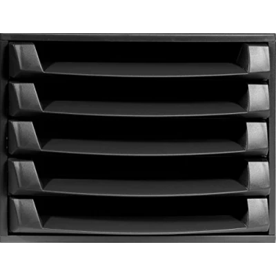 Image of Exacompta Recycled Desktop Plastic 5 Drawer Set 221014D