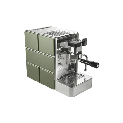 Image of Stone Espresso Mine Green Coffee Machine Satin