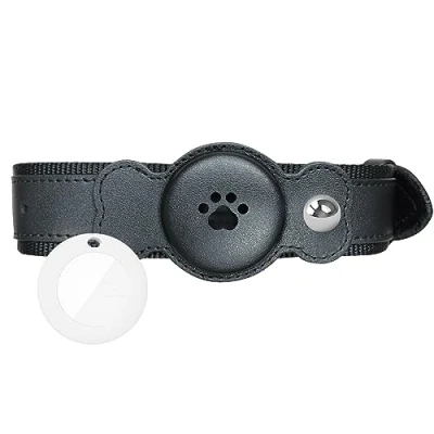Image of GPS Tracker For Dogs, IP67 Waterproof Pet Tracking Smart Collar No Monthly Fee, Dog Adjustable Size, Anti Lost With Locator S/M/L Dogs black