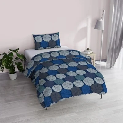 Image of Italian Bed Linen &quot;Fantasy Duvet Cover, Printed Microfibre, Anemoni, Single