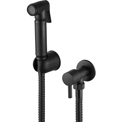 Image of Xcel Home™ Quality Black Brass Douche Set Muslim Bidet Shower Head Hygiene Toilet Shattaf Spray 1