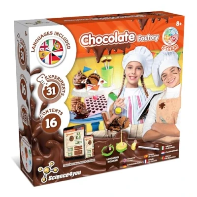 Image of Science4you Chocolate Factory for Children+8 Years Games Kids, Toy Kids with 31+ Activities Making Kit, Gifts Boy and Girls 8 9 10+