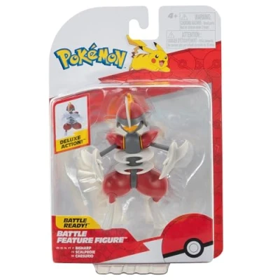 Image of Pokémon PKW3421 Battle Feature Figure Caesurio Official Articulated Figure, 11.5 cm
