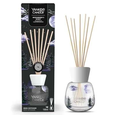 Image of Yankee Candle Signature Reed Diffuser Midsummer&#039;s Night 100ml up to 10 Weeks of Fragrance Perfect Gifts for Women