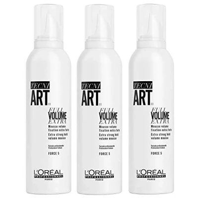 Image of L&#039;Oréal Professionnel TECNI.Art Full Volume Extra Mousse, Adds and Hold To Fine Hair, 250 ml