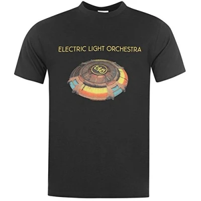 Image of Official Electric Light Orchestra (ELO) Mr Blue Sky Black Cotton T Shirt (Large)