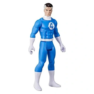 Image of Marvel Hasbro Legends Series 9.5 cm Retro 375 Collection Mr. Fantastic Action Figure Toy, Multicolor, F3811