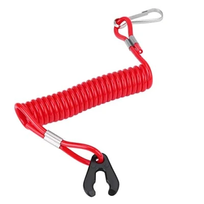 Image of Outboard Kill Cord, Plastic Extendable Emergency Stop Switch Motor Cord Engine Tether for Motorboat and Motors