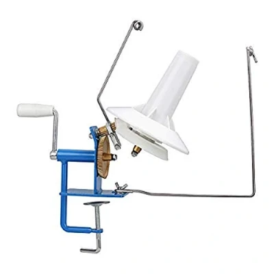 Image of Yarn Ball Winder Large, Jumbo Metal Fiber/Wool/String Hand Operated Capacity 10 Ounce