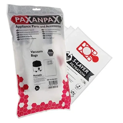 Image of Paxanpax VB390H Compatible SMS Bags Numatic &#039;NVM 1CH&#039; Henry Series (Pack of 5), 0 Decibeles