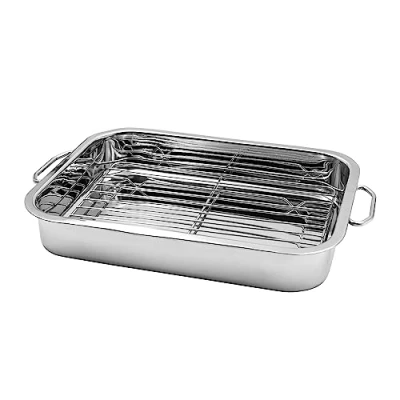 Image of Blackmoor Stainless Steel Roasting Tin with Rack