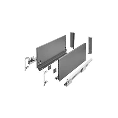 Image of GTV AXIS PRO Drawer System I Set with Full Extension and Integrated Damping Anthracite Load Capacity up to 40 kg Soft Close Free Access Width 300 mm Height 200