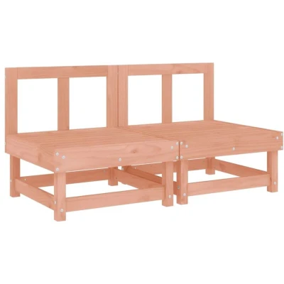 Image of vidaXL Garden Middle Sofas 2 pcs Solid Wood Douglas