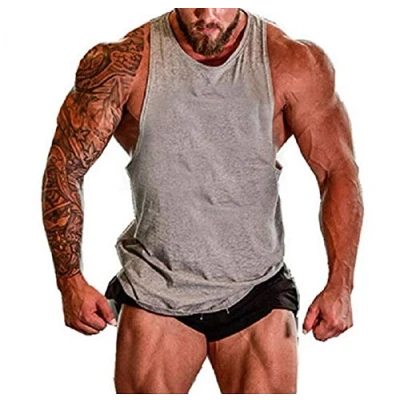 Image of COWBI Mens Gym Vest Sleeveless Muscle Shirt Bodybuilding Animal Tank Top Stringers White