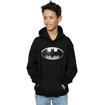 Image of DC Comics Boys Batman Spot Logo Hoodie 9 11 Years Black
