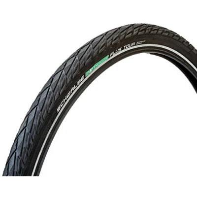 Image of Schwalbe Unisex&#039;s Energizer Plus Tour Perf, GreenGuard, TwinSkin Tyres, Black, 47 622, 11100532