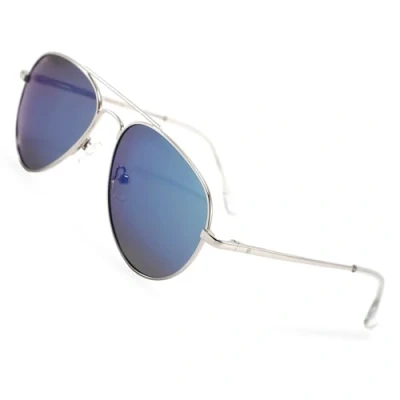 Image of ATOM Polarized 100% UV Protection Kids Sunglasses Aged between 5 12 Years Children for Boys and Girls (Blue &amp; Silver)