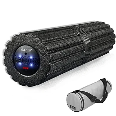 Image of Vulken Extra Long 17 Vibrating Foam Roller 4 Speeds 3800RPM High Intensity Quick Charge Electric Tissue Massager for Muscle Recovery