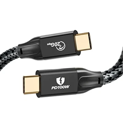 Image of USB C to Cable 100W iDsonix Thunderbolt 3.2 Gen 2 20Gbps Data Transfer 4K 60HZ Video Output Monitor for MacBook Pro, iPad Samsung