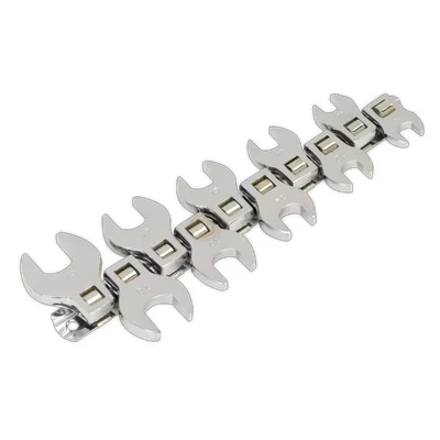 Image of Siegen Crow&#039;s Foot Open End Spanner Set 10pc 3/8&quot;Sq Drive Metric